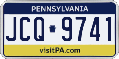 PA license plate JCQ9741