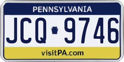 PA license plate JCQ9746