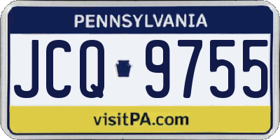 PA license plate JCQ9755