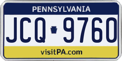 PA license plate JCQ9760