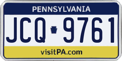 PA license plate JCQ9761