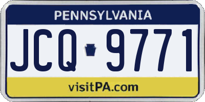 PA license plate JCQ9771