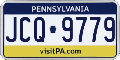 PA license plate JCQ9779