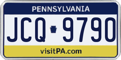 PA license plate JCQ9790