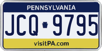 PA license plate JCQ9795