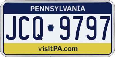 PA license plate JCQ9797