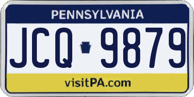 PA license plate JCQ9879
