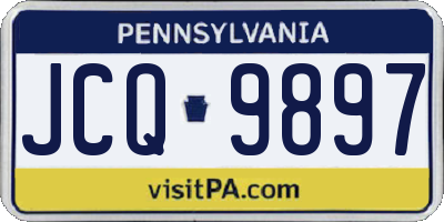 PA license plate JCQ9897