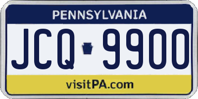 PA license plate JCQ9900