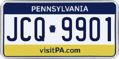 PA license plate JCQ9901