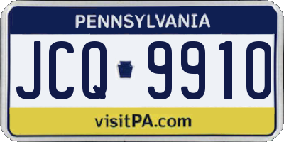 PA license plate JCQ9910