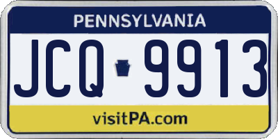 PA license plate JCQ9913