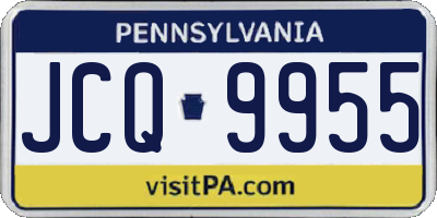 PA license plate JCQ9955