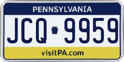 PA license plate JCQ9959