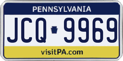 PA license plate JCQ9969