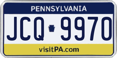 PA license plate JCQ9970