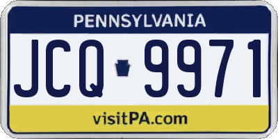 PA license plate JCQ9971