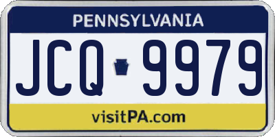 PA license plate JCQ9979