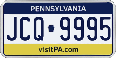 PA license plate JCQ9995