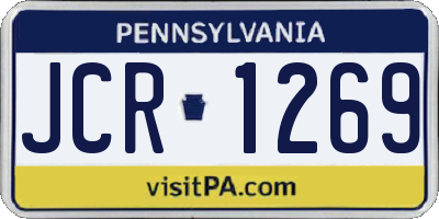 PA license plate JCR1269