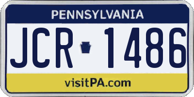 PA license plate JCR1486