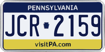 PA license plate JCR2159