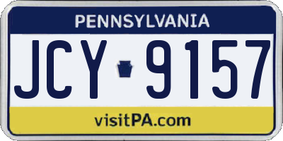 PA license plate JCY9157