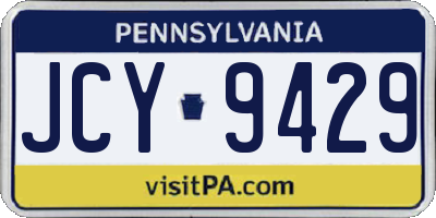 PA license plate JCY9429