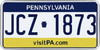 PA license plate JCZ1873