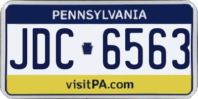 PA license plate JDC6563