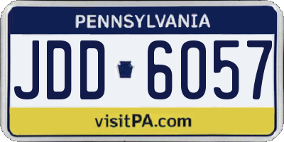 PA license plate JDD6057