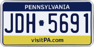 PA license plate JDH5691