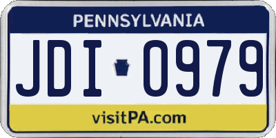 PA license plate JDI0979