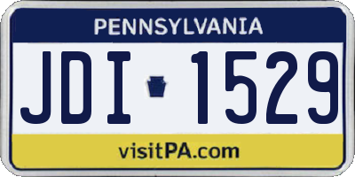 PA license plate JDI1529