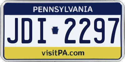 PA license plate JDI2297