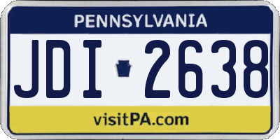 PA license plate JDI2638