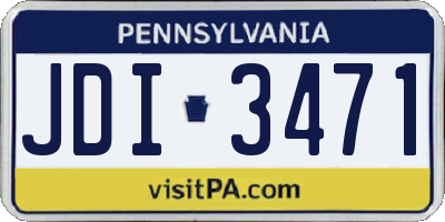 PA license plate JDI3471