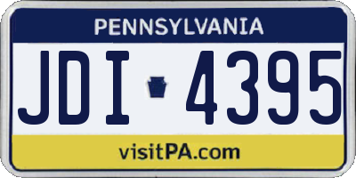 PA license plate JDI4395