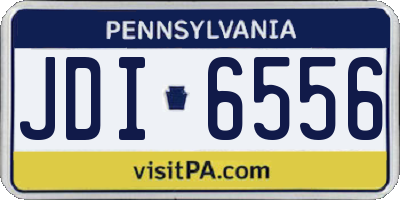 PA license plate JDI6556