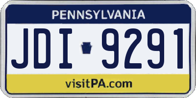 PA license plate JDI9291