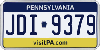 PA license plate JDI9379