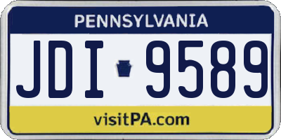 PA license plate JDI9589