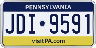 PA license plate JDI9591