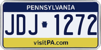 PA license plate JDJ1272