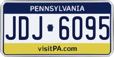 PA license plate JDJ6095