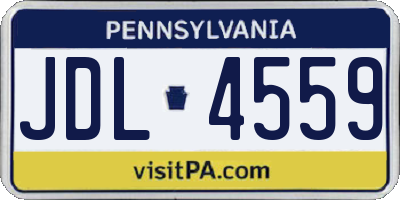 PA license plate JDL4559