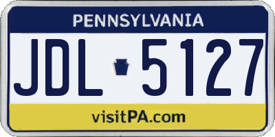 PA license plate JDL5127