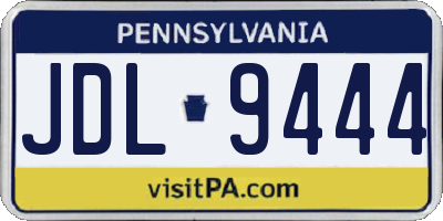 PA license plate JDL9444