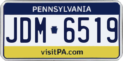 PA license plate JDM6519
