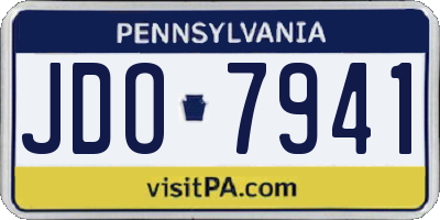 PA license plate JDO7941